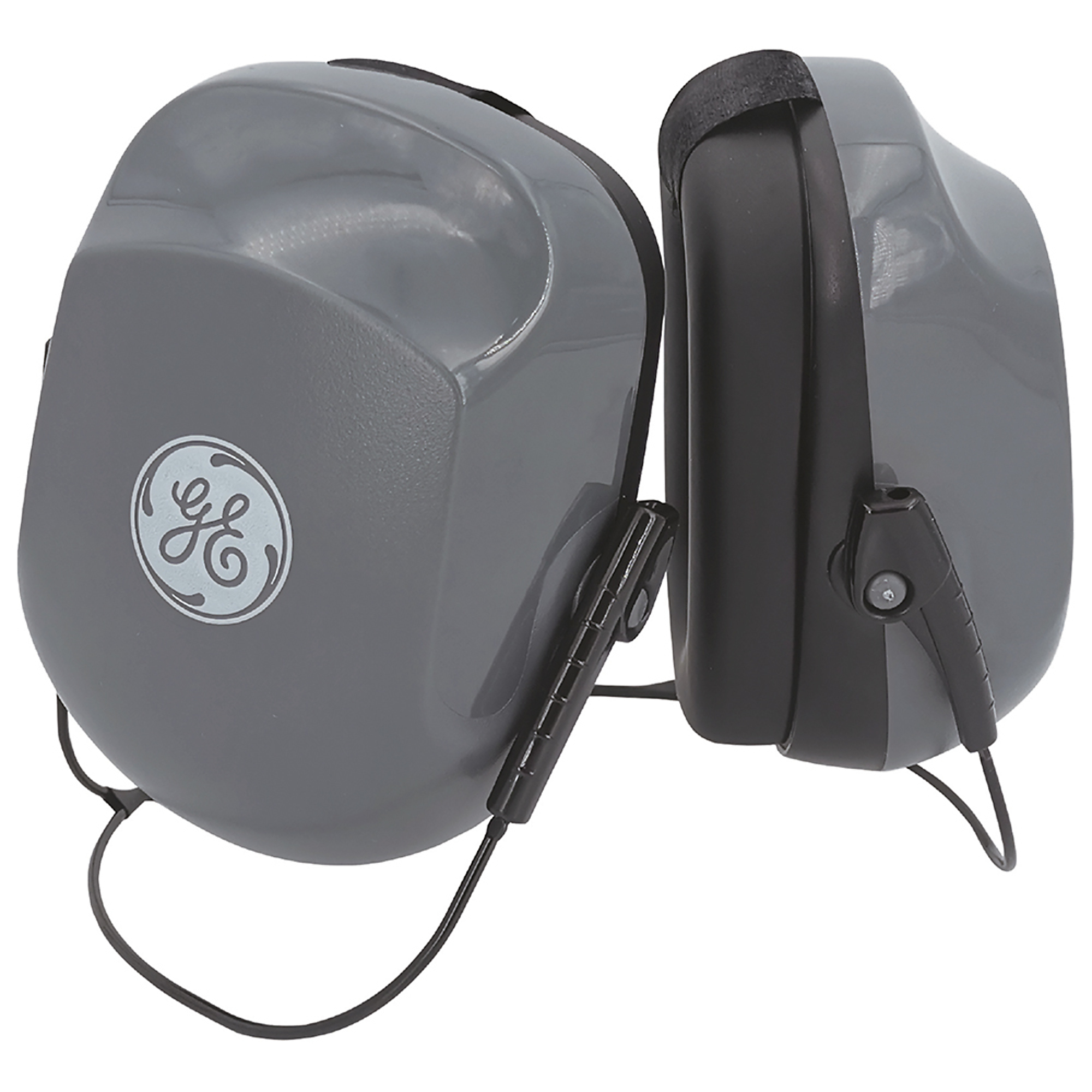 General Electric, Over The Neck Earmuff 26NRR, Grey, Noise Reduction Rating 26 dB. Model# GM454